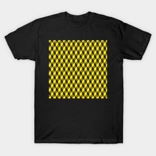 yellow cubes pattern T-Shirt